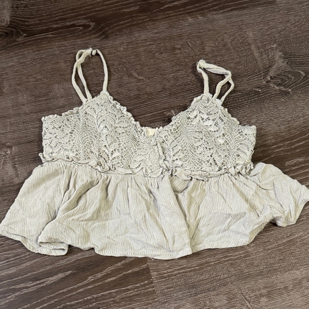 Lace Crochet Crop Top